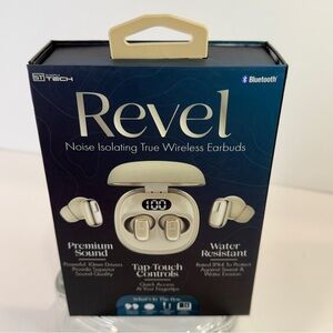 🆕 Noise-Isolating True Wireless Earbuds – Gold Bluetooth Earphones